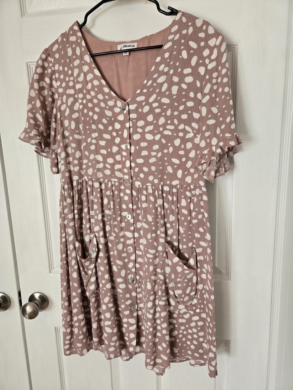 Macaron Animal Print Mini Dress